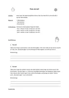 Vorschau - Arbeitsblätter - Versuch zur Wärme und Temperaturempfinden - Deckblatt