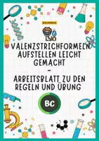 Vorschau - Stundenentwürfe - Valenzstrichformeln aufstellen: Regeln und Übungen - Arbeitsblatt - Deckblatt