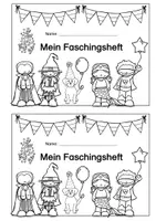 Vorschau - Arbeitsblätter - Faschingsheft Deutsch Klasse 1/2 - Seite 1