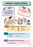 Vista previa - Hojas de trabajo - MÍNIMO COMÚN MÚLTIPLO y MÁXIMO COMÚN DIVISOR - página 3
