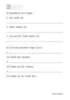 Vorschau - Arbeitsblätter - Arbeitsblatt Einführung: Sich vorstellen - Deckblatt