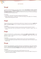 anteprima - Esercizi - Ortografía española: uso correcto de Por qué, Porqué, Porque y Por que - Pagina 1