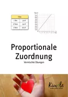 Vorschau - Arbeitsblätter - Proportionale Zuordnungen – Vermischte Übungen - Deckblatt