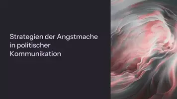 Vorschau - Fördermaterial/Inklusion - Präsentation: Strategien der Angstmache in politischer Kommunikation als PDF und PowerPoint-Datei - Sprache in politisch-gesellschaftlichen Verwendungszusammenhängen - Deckblatt