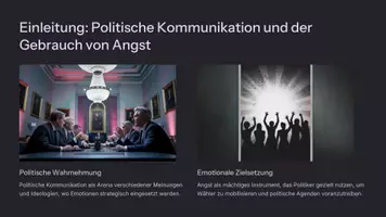 Vorschau - Fördermaterial/Inklusion - Präsentation: Strategien der Angstmache in politischer Kommunikation als PDF und PowerPoint-Datei - Sprache in politisch-gesellschaftlichen Verwendungszusammenhängen - Seite 1