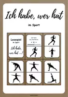 Vorschau - Spiele - Ich habe, wer hat - Bewegung/ Sport - Deckblatt
