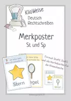 Vorschau - Merkblätter - Merkposter Merkblatt Merkhilfe St und Sp - Deckblatt