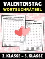 Vorschau - Arbeitsblätter - Valentinstag: Wortsuchrätsel mit Lösungen - Deckblatt