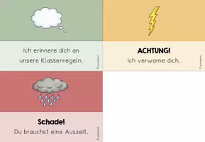 Vorschau - Anderer Materialtyp - Umgang mit Unterrichtsstörungen - grüne, gelbe & rote Karte - Seite 3