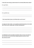 Vorschau - Arbeitsblätter - Hörsehverstehen: Albert Einsteins dunkle Seite - Seite 1