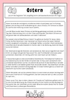 Vorschau - Arbeitsblätter - Leseverstehen Klasse 5/6: Ostern (Leseverständnis) - Seite 1