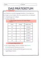 Vorschau - Arbeitsblätter - Präteritum - Definition, Aufgaben und Verbesserung - wachsendes Paket - Seite 1
