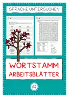 Vorschau - Arbeitsblätter - Wortstamm. Arbeitsblätter - Deckblatt