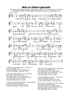 Vorschau - Anderer Materialtyp - LIED Was zu Ostern geschah - OSTERN OSTERLIED JESUS BIBEL - Seite 1
