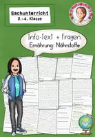 Vorschau - Stationenlernen - Nährstoffe und Ernährung | Arbeitsblätter Sachunterricht Klasse 3–4 - Deckblatt
