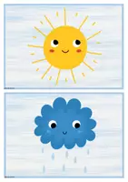 Vista previa - Juegos / Gamificación - El Tiempo/Das Wetter/The Weather (A5 Flashcards) - página 1