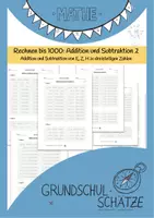 Vorschau - Arbeitsblätter - Rechnen bis 1000 Mathe Klasse 3 Arbeitsblätter-Sammlung 02 - Deckblatt