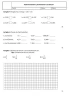 Vorschau - Klassenarbeiten - Klassenarbeit Jahrgang 7: Dezimalzahlen und Brüche - Seite 3