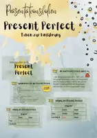 Vorschau - Präsentationen/Tafelbilder - Einführung - Präsentationsfolien - Present Perfect - Deckblatt