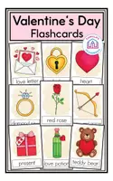 Vorschau - Bildkarten - Valentine's Day - Flashcards - Deckblatt