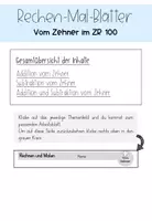 Vorschau - Mal- und Bastelvorlagen - Rechenmalblätter Addition und Subtraktion | ZR 100 | Klasse 2 - Seite 3