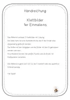 Vorschau - Spiele - Klettmappe 1er Einmaleins Freiarbeit - Seite 1