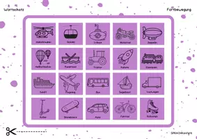 Vorschau - Mal- und Bastelvorlagen - Materialpaket Wortschatz Bingo Teil 1 und 2 - Seite 2
