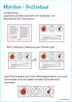 Vorschau - Stationenlernen - Märchen Postenlauf - Wer kennt die Märchen? - Seite 1