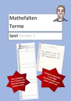 Vorschau - Arbeitsblätter - Terme (Mathefalten) - Spiel Stille-Post für den Mathematikunterricht - Deckblatt