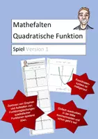 Vorschau - Arbeitsblätter - Quadratische Funktion (Mathefalten) - Spiel Stille-Post für den Mathematikunterricht - Deckblatt