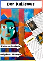 Vorschau - Arbeitsblätter - Kubismus: Einführung, Techniken, Kunstgeschichte und Einfluss - Deckblatt