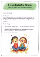 Vorschau - Arbeitsblätter - Freundschaft spielerisch fördern – Bingo-Spiel für den Ethikunterricht in der Grundschule - Seite 2