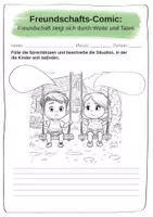 Vorschau - Arbeitsblätter - Freundschaft kreativ erleben – Comics malen & schreiben im Ethikunterricht Grundschule - Seite 3