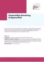 Vorschau - Arbeitsblätter - Materialpaket Reflexion Lern- und Arbeitsprozess - Seite 1