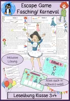 Vorschau - Arbeitsblätter - Fasching & Karneval im Unterricht: Differenziertes Materialpaket für die Klassen 1-4 mit Spiel, Spaß und Lernen - Seite 1