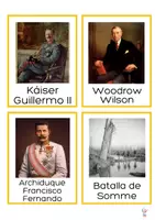 Vista previa - Tarjetas / Manipulativos - Nomenclatura Montessori 1º Guerra Mundial - página 1