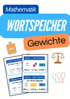Vorschau - Anderer Materialtyp - Wortspeicher Mathematik Grundschule (A4/A3) (wachsendes Materialpaket) - Seite 1