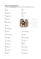 Vorschau - Arbeitsblätter - ABC Freizeit - mit Schreibauftrag - Deckblatt