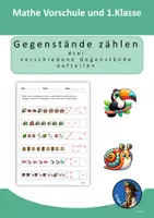 Vorschau - Arbeitsblätter - Mathe_1. Klasse zählen bis 10_10.Abeitsblatt - Deckblatt
