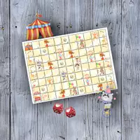 Vorschau - Stationenlernen - 🎪 Zirkus Leiterspiel Würfelspiel Brettspiel - Deckblatt