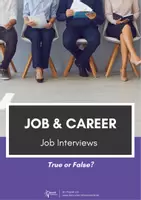 Vorschau - Arbeitsblätter - Job Interview: True or false? (Quiz) - Deckblatt