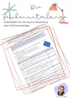 Vorschau - Arbeitsblätter - Arbeitsplan zur Herstellung einer Zeichenunterlage - Deckblatt
