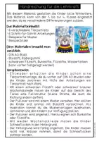 Vorschau - Mal- und Bastelvorlagen - Kunstprojekt: Tiere im Winter; Grundschule Kunst Winter; fertige Kunststunde - Seite 1