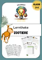 Vorschau - Arbeitsblätter - Lerntheke Zootiere Klasse 2 und 3 - Deckblatt