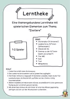 Vorschau - Arbeitsblätter - Lerntheke Zootiere Klasse 2 und 3 - Seite 1