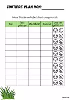 Vorschau - Arbeitsblätter - Lerntheke Zootiere Klasse 2 und 3 - Seite 2