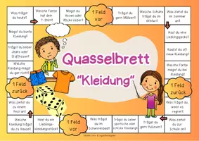 Vorschau - Spiele - DAZ Brettspiel: Quasselbrett Wortschatz "Kleidung" | Brettspiel deutsch | Plauderbrettspiel | Plauderbrett | Plauderspiel | Lass uns reden - Seite 3