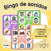 Vista previa - Juegos / Gamificación - Bingo de sonidos + sonidos mp3 - Portada