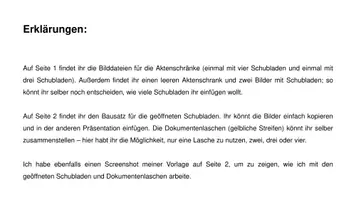 Vorschau - Stationenlernen - Präsentation Vorlage: Aktenschrank - Seite 1