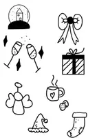 Vorschau - selbst erstellte Cliparts/Grafiken - Sketchnotes Paket - Seite 1